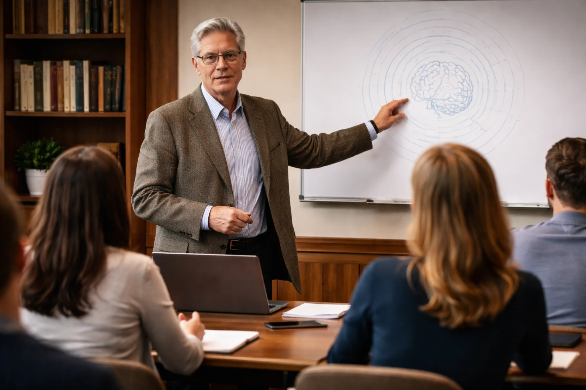 Dr. Manuel Ungo impartiendo una clase de hipnosis clínica en directo