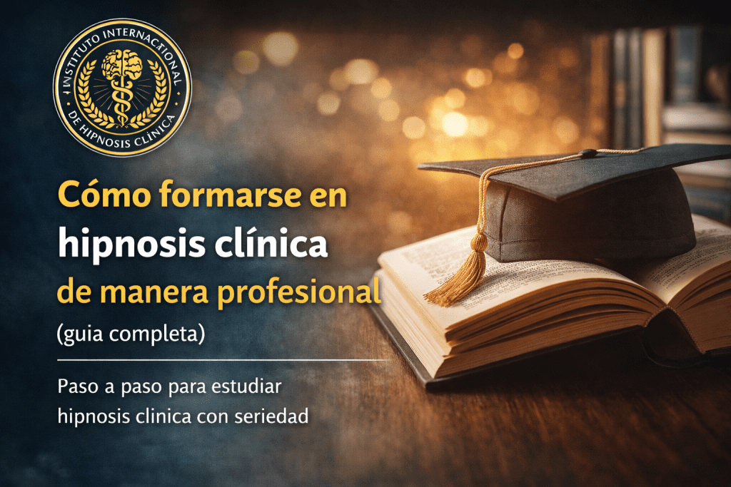 imagen editorial sobre formación en hipnosis clínica con enfoque profesional y académico