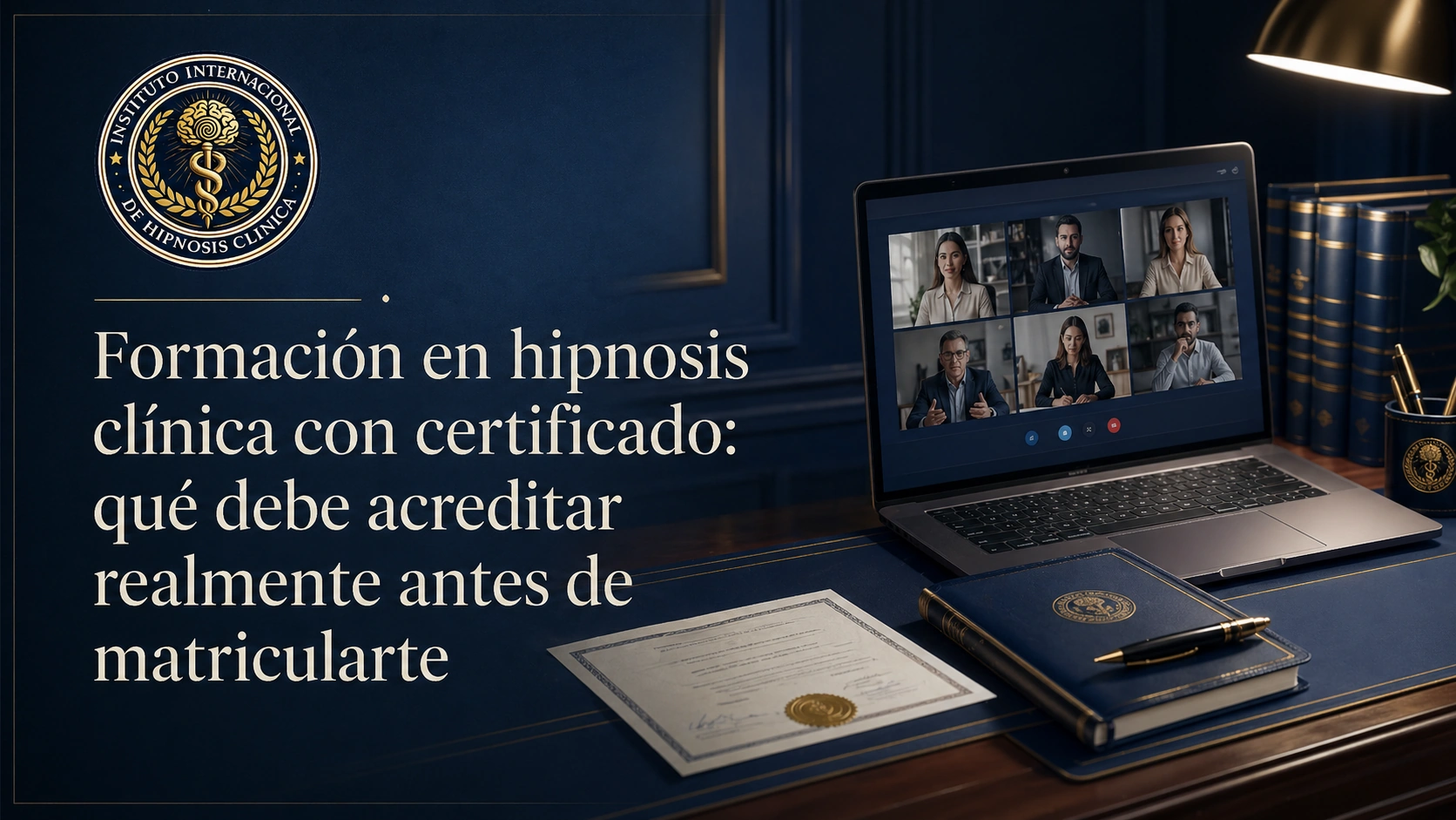 Formación en hipnosis clínica con certificado: qué debe acreditar realmente antes de matricularte
